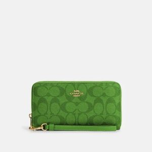 SOLD COACH long Signature Wallet in Canvas